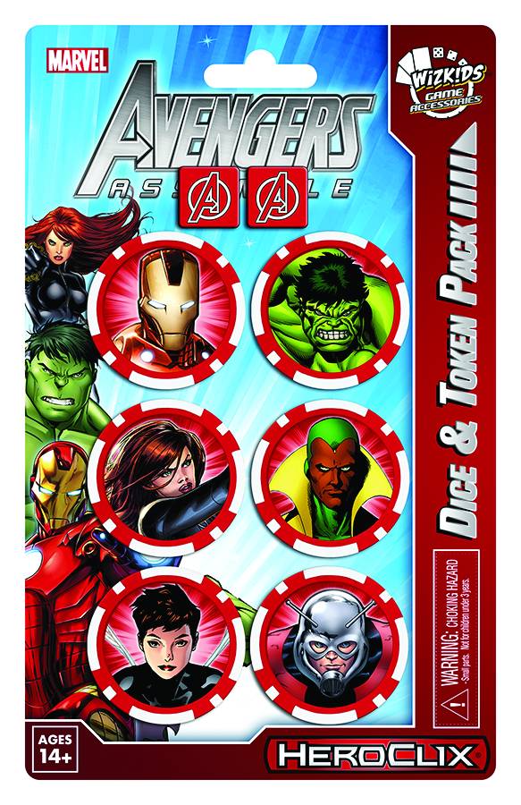 MARVEL HEROCLIX AVENGERS ASSEMBLE DICE & TOKEN IRON MAN