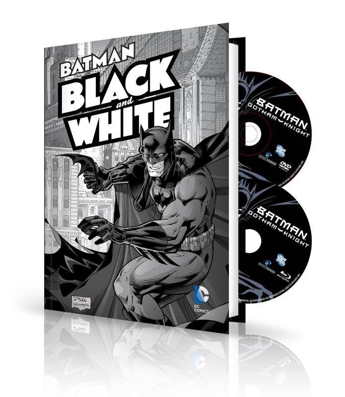 BATMAN BLACK & WHITE HARDCOVER VOL 1 BOOK & DVD BLU RAY SET