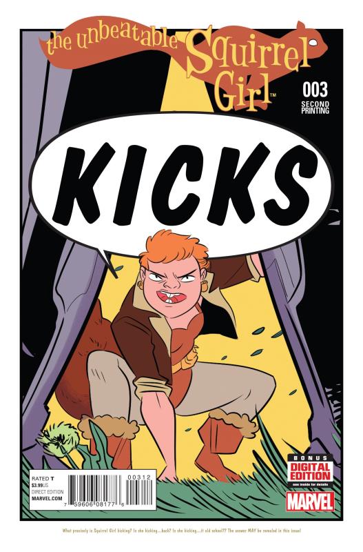 UNBEATABLE SQUIRREL GIRL #3 HENDERSON 2ND PTG VARIANT