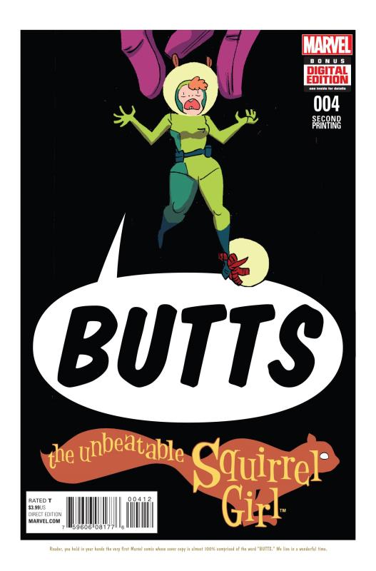 UNBEATABLE SQUIRREL GIRL #4 HENDERSON 2ND PTG VARIANT