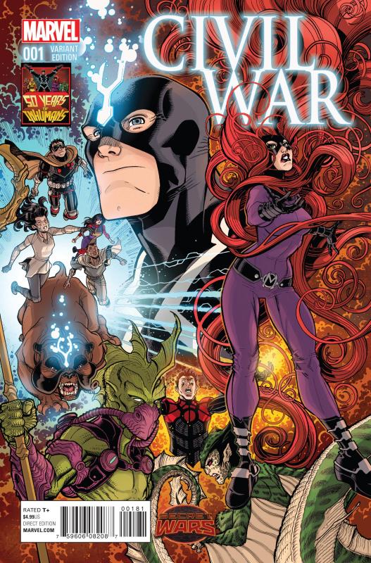 CIVIL WAR #1 1:50 INHUMANS 50TH ANNIVERSARY VARIANT