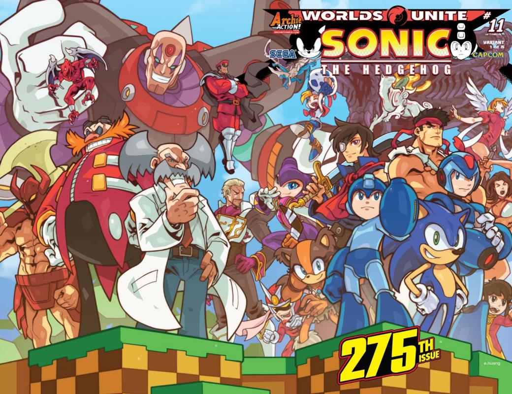 SONIC THE HEDGEHOG #275 HUANG WRAPAROUND VARIANT CVR