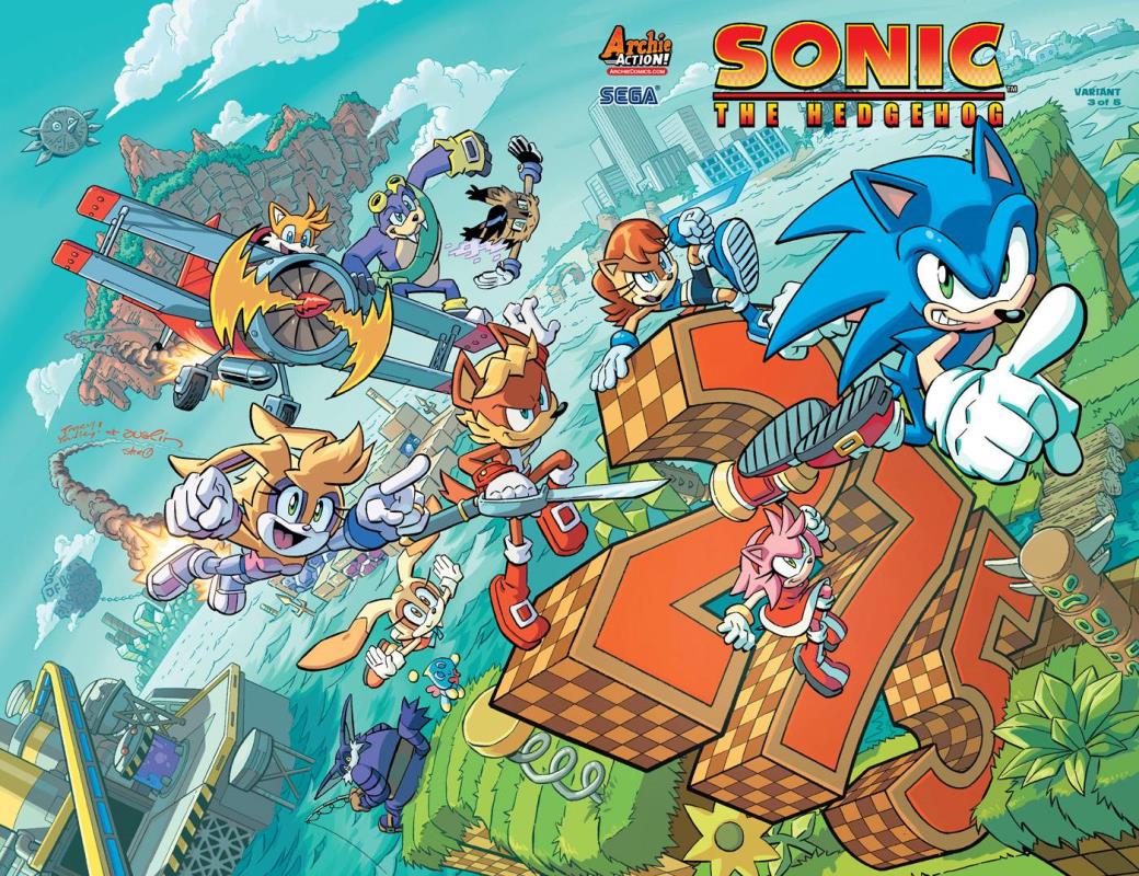 SONIC THE HEDGEHOG #275 YARDLEY WRAPAROUND VARIANT CVR