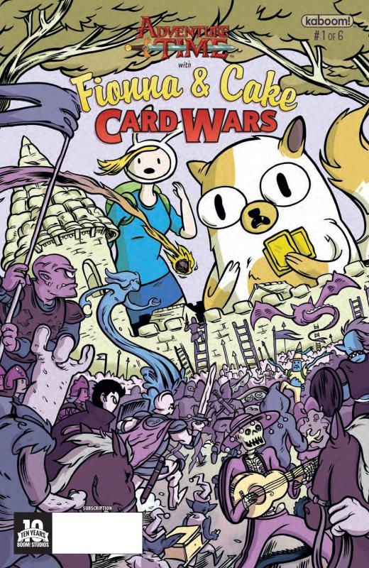 ADVENTURE TIME FIONNA & CAKE CARD WARS #1 (OF 6) SUBSCRIPTION YATES VARIANT