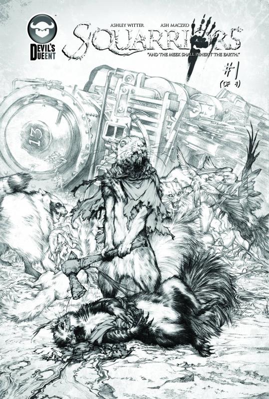 SQUARRIORS #1 (OF 4) SKETCH VARIANT ED (MR)