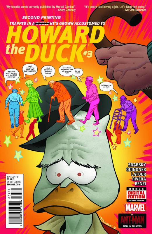 HOWARD THE DUCK #3 QUINONES 2ND PTG VARIANT (PP #1186)