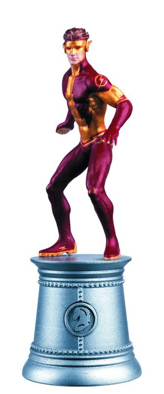 DC SUPERHERO CHESS FIG COLL MAG #77 KID FLASH WHITE KNIGHT