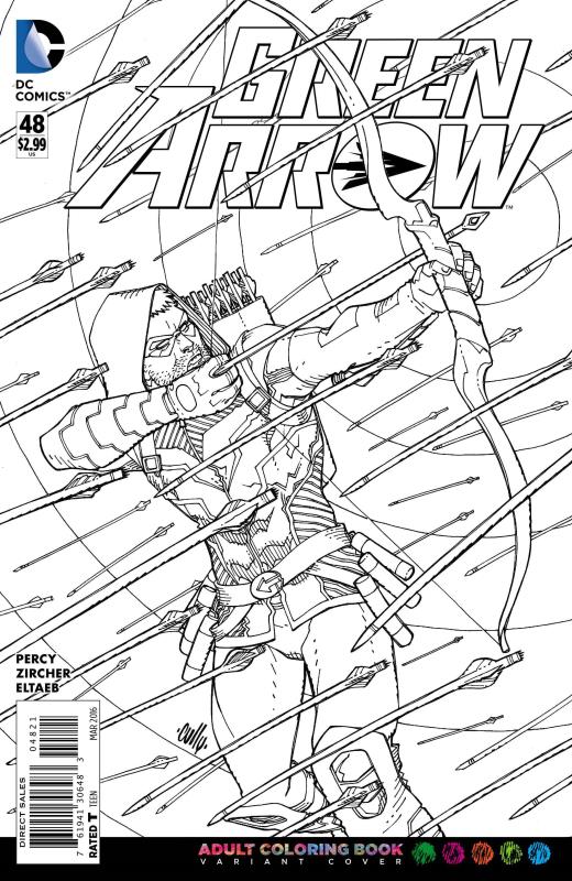 GREEN ARROW #48 ADULT COLORING BOOK VARIANT ED