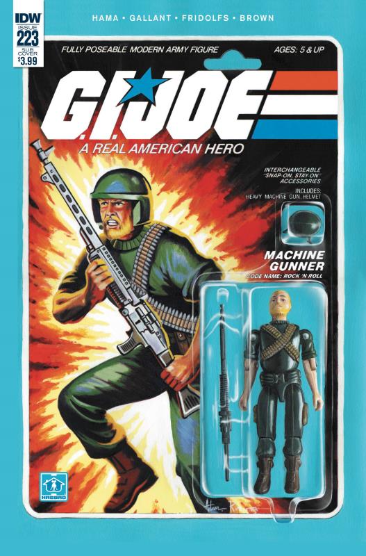 GI JOE A REAL AMERICAN HERO #223 SUBSCRIPTION VARIANT