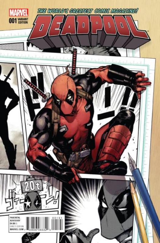 DEADPOOL #1 1:25 KAMOMI SHIRAHAMA VARIANT