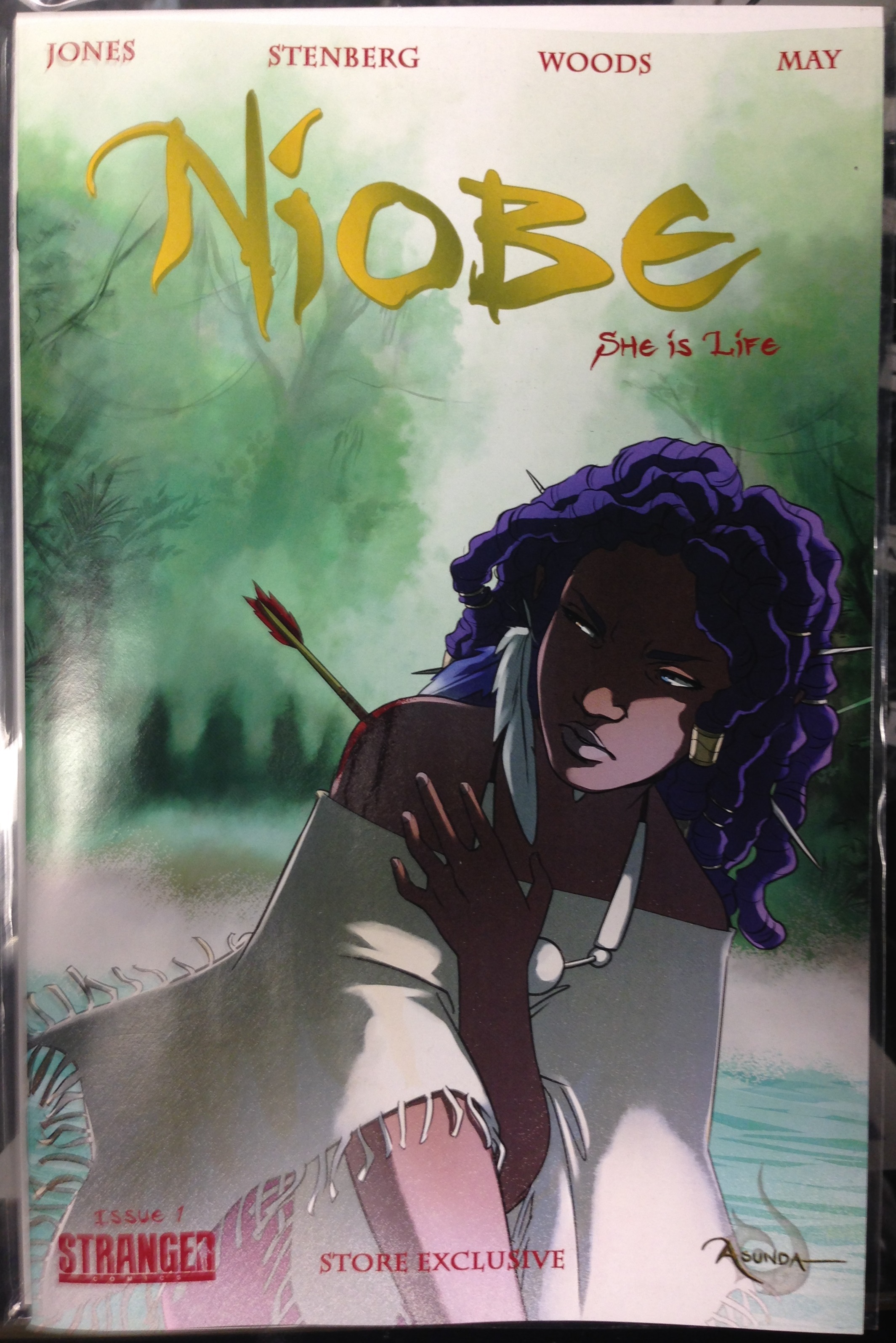 NIOBE SHE IS LIFE #1 NJOY GAMES & COMICS WOODS EXCLUSIVE VARIANT CVR