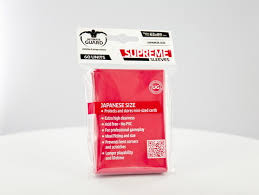 ULTIMATE GUARD SUPREME SLEEVES RED JAPANESE SIZE