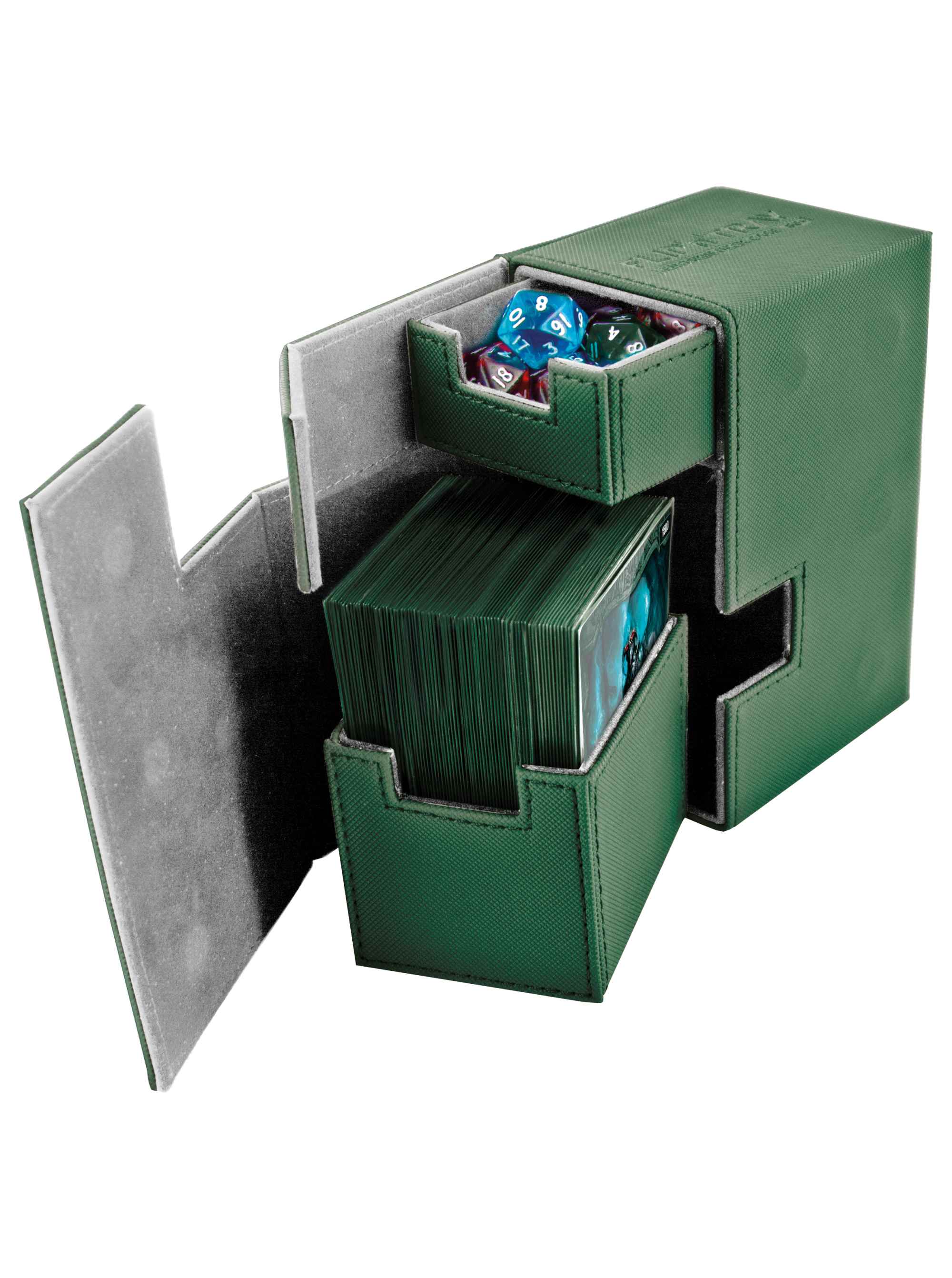 ULTIMATE GUARD FLIP N TRAY DECK CASE GREEN