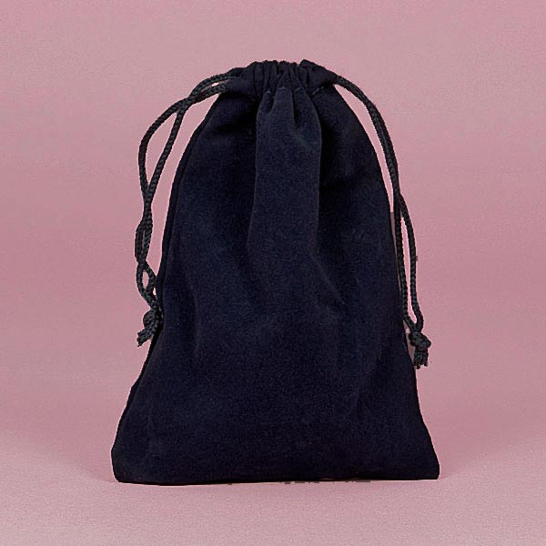 SMALL DICE BAG VELOUR NAVY