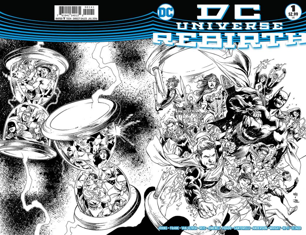 DC UNIVERSE REBIRTH #1 1:100 LTD ED VARIANT ED