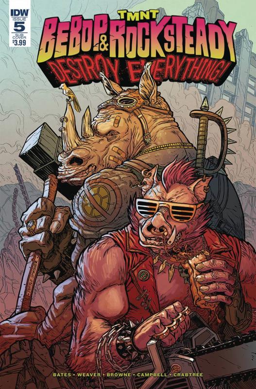 TMNT BEBOP & ROCKSTEADY DESTROY EVERYTHING #5 SUB VARIANT