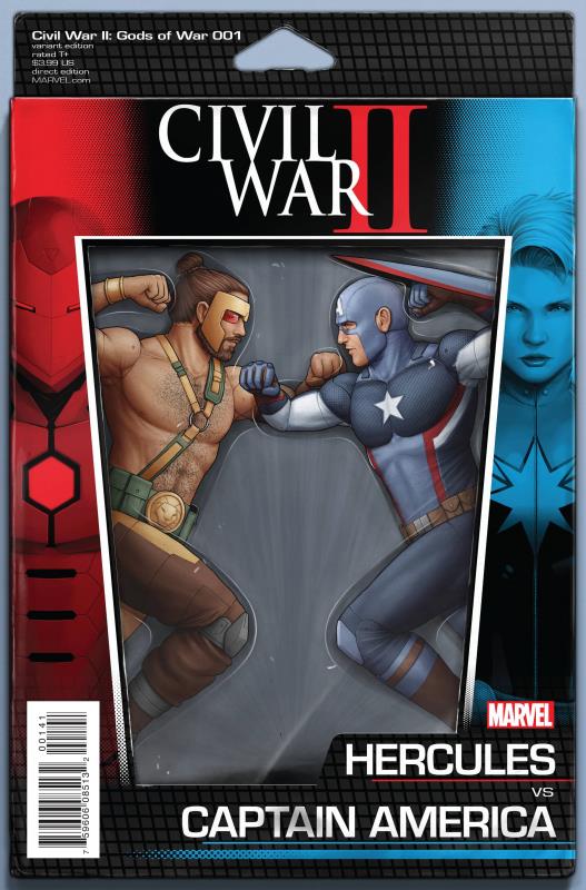 CIVIL WAR II GODS OF WAR #1 (OF 4) CHRISTOPHER ACTION FIGURE VARIANT