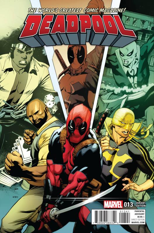 DEADPOOL #13 STEVENS POWER MAN AND IRON FIST VARIANT