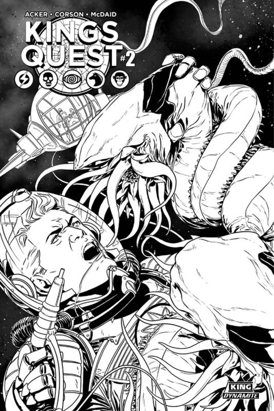 KINGS QUEST #2 (OF 5) CVR D 1:10 LAMING B&W VARIANT