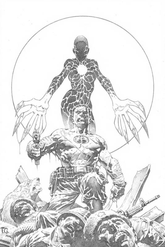 BLOODSHOT REBORN #14 CVR H 1:50 B&W SKETCH GIORELLO VARIANT