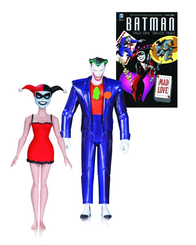 BATMAN ANIMATED MAD LOVE JOKER & HARLEY QUINN 2 PK ACTION FIGURE(RES)