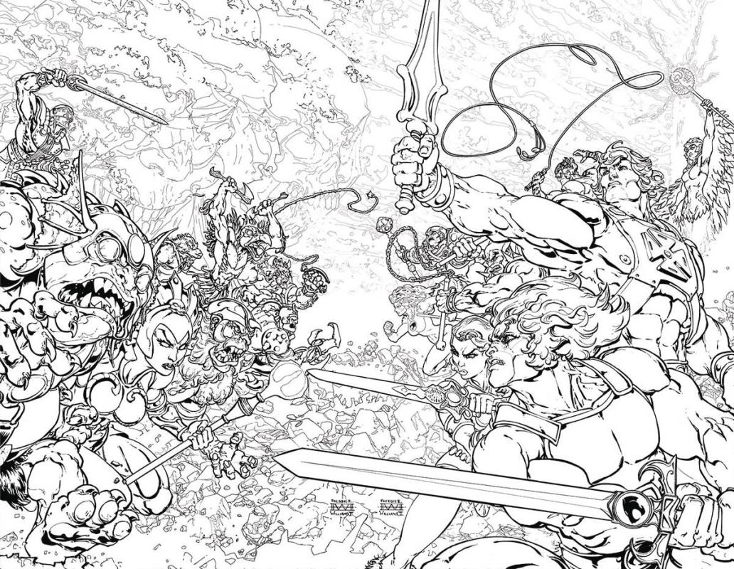 HE MAN THUNDERCATS #1 (OF 6) COLORING BOOK VARIANT ED