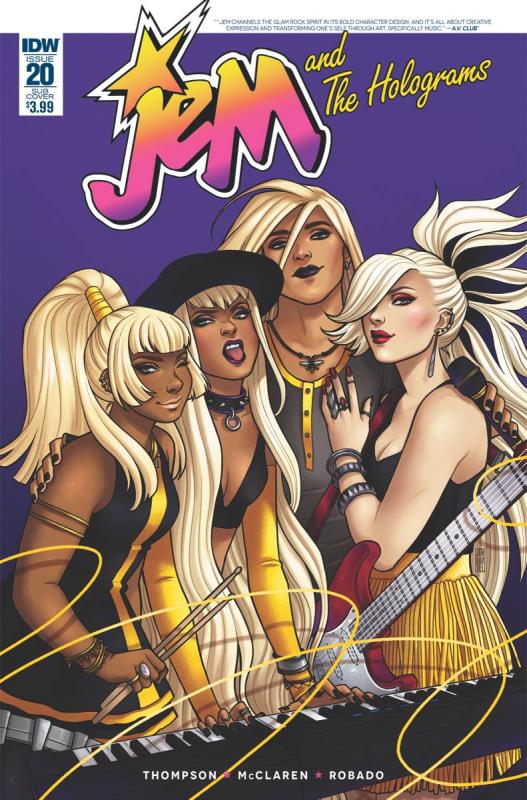 JEM & THE HOLOGRAMS #20 SUBSCRIPTION VARIANT