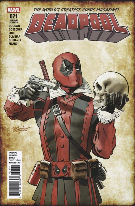 DEADPOOL #21 MAYHEW SHAKESPEARE VARIANT