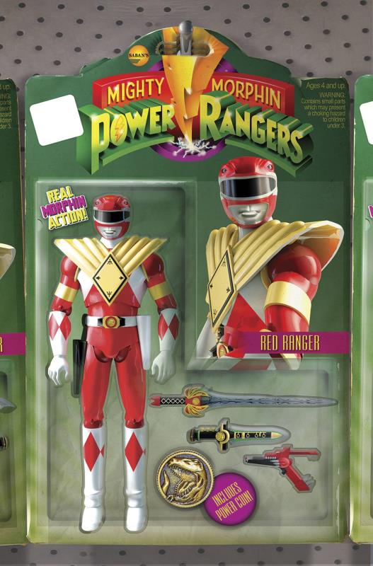 MIGHTY MORPHIN POWER RANGERS #8 UNLOCK ACTION FIGURE VARIANT