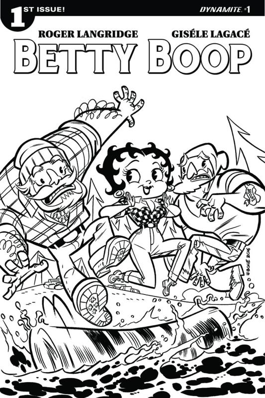 BETTY BOOP #1 CVR E BONE COLORING BOOK