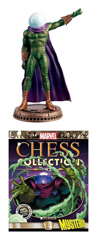 MARVEL CHESS FIG COLL MAG #92 MYSTERIO BLACK PAWN