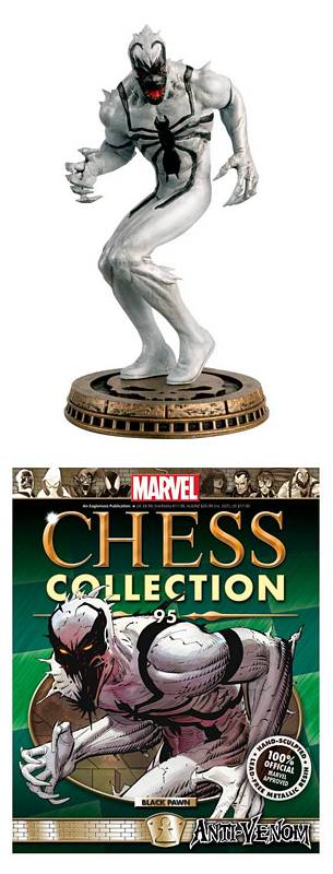 MARVEL CHESS FIG COLL MAG #95 ANTI-VENOM BLACK PAWN