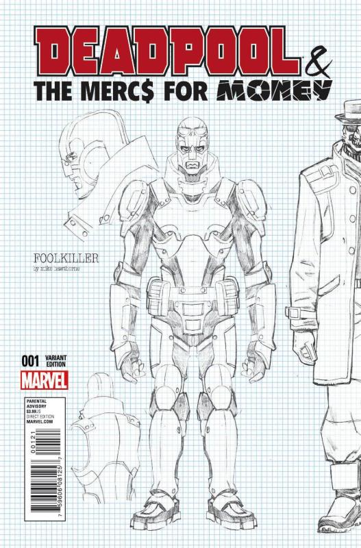 DEADPOOL MERCS FOR MONEY #1 (OF 5) 1:20 HAWTHORNE DESIGN VARIANT