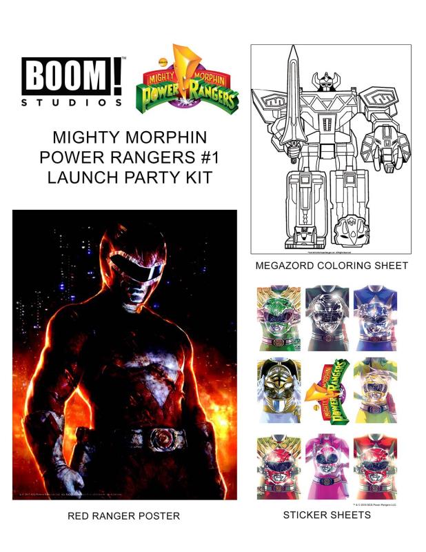 MIGHTY MORPHIN POWER RANGERS LAUNCH PARTY KIT