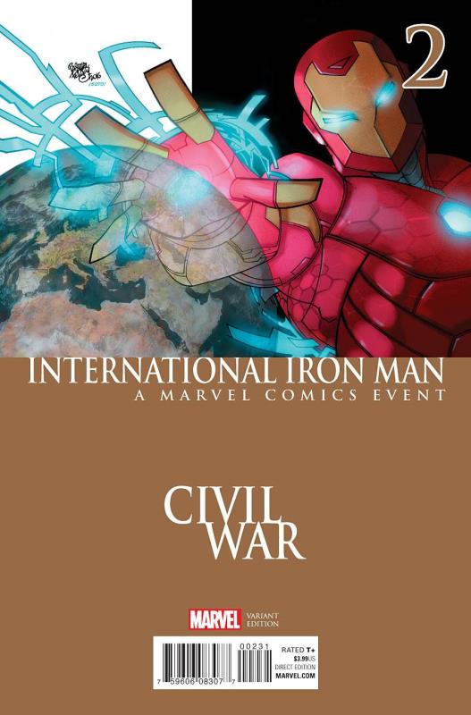 INTERNATIONAL IRON MAN #2 CIVIL WAR VARIANT