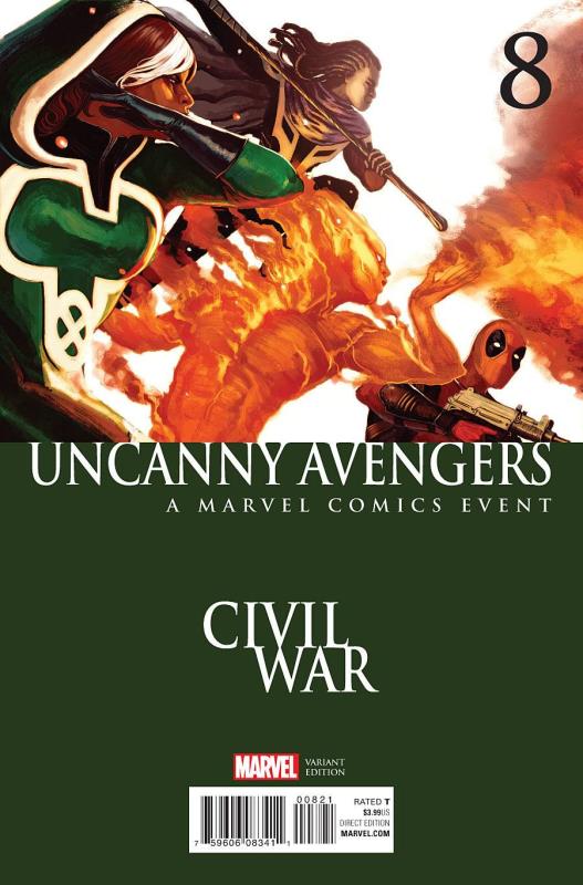 UNCANNY AVENGERS #8 CIVIL WAR VARIANT ASO