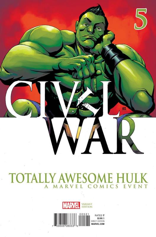 TOTALLY AWESOME HULK #5 CIVIL WAR VARIANT