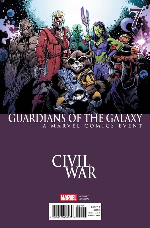 GUARDIANS OF GALAXY #7 CIVIL WAR VARIANT