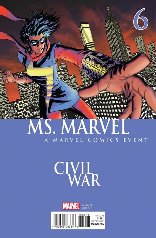 MS MARVEL #6 CIVIL WAR VARIANT