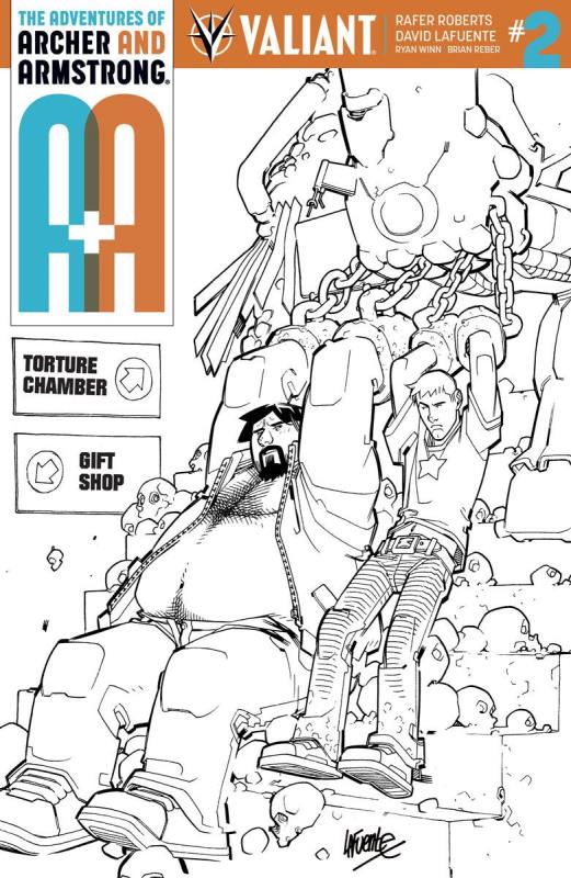 A&A ARCHER & ARMSTRONG #2 CVR F 1:50 B&W LAFUENTE VARIANT