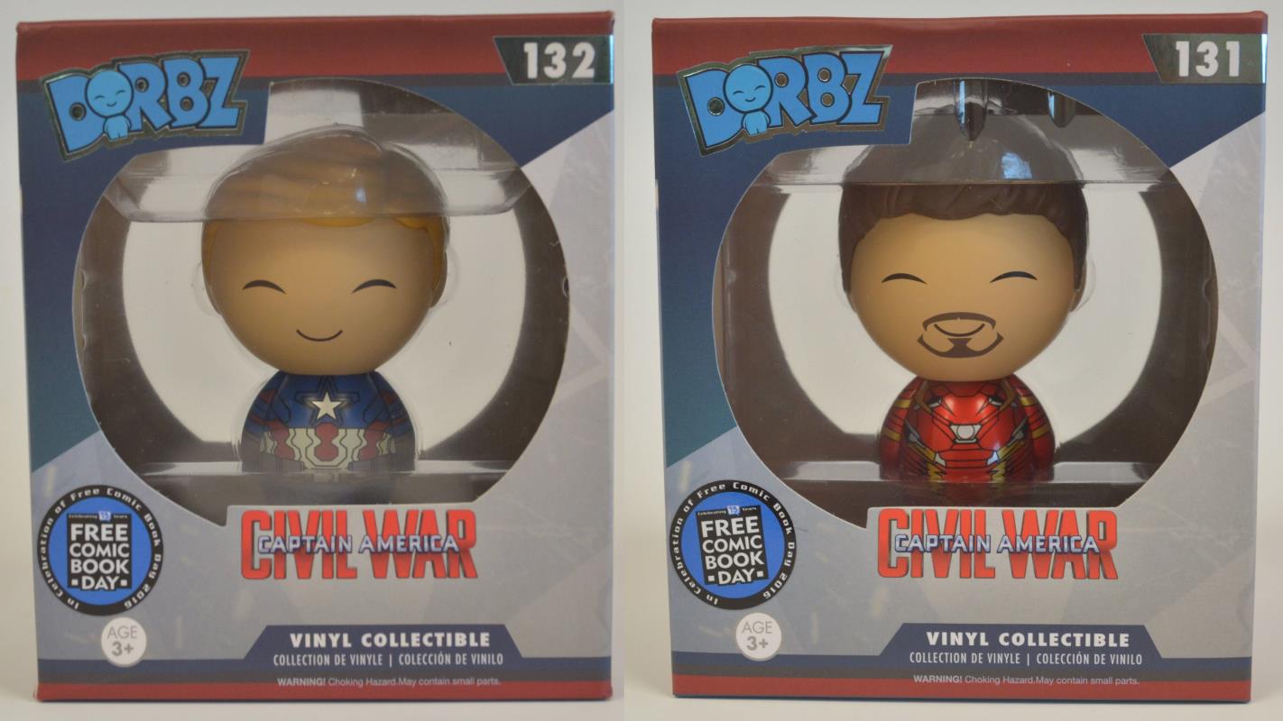 FCBD 2016 DORBZ CAPT AMERICA CW UNMASKED VINYL FIGURE