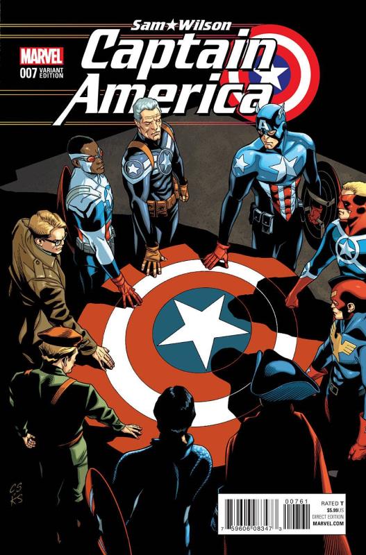 CAPTAIN AMERICA SAM WILSON #7 CAP OF ALL ERAS VARIANT ASO