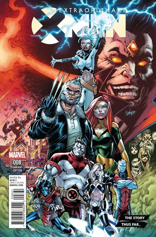 EXTRAORDINARY X-MEN #8 STORY THUS FAR VARIANT