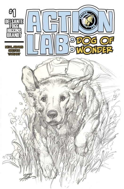 ACTION LAB DOG OF WONDER #1 CVR C COLORING BOOK NEAL ADAMS