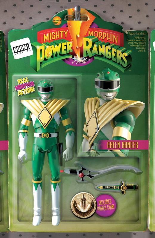 MIGHTY MORPHIN POWER RANGERS #1 UNLOCK ACTION FIGURE VARIANT