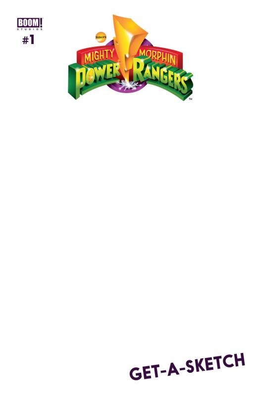 MIGHTY MORPHIN POWER RANGERS #1 UNLOCK BLANK VARIANT