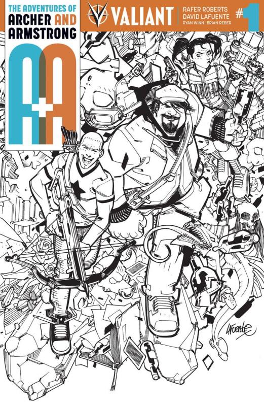 A&A ARCHER & ARMSTRONG #1 CVR H 1:50 &W LAFUENTE VARIANT