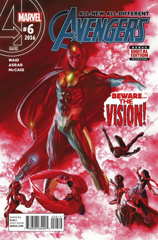 ALL NEW ALL DIFFERENT AVENGERS #6 ALEX ROSS 2ND PTG VARIANT