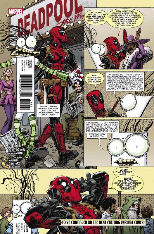 DEADPOOL #18 KOBLISH SECRET COMIC VARIANT