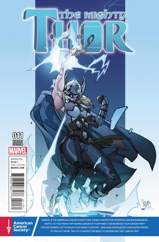 MIGHTY THOR #11 PROSTATE AWARENESS MONTH VARIANT